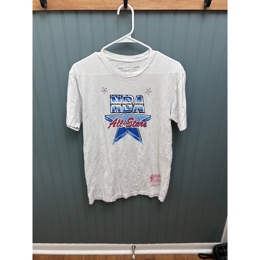 Mitchell & Ness NBA All-Stars‎ T-Shirt Mens Medium White Graphic Tee